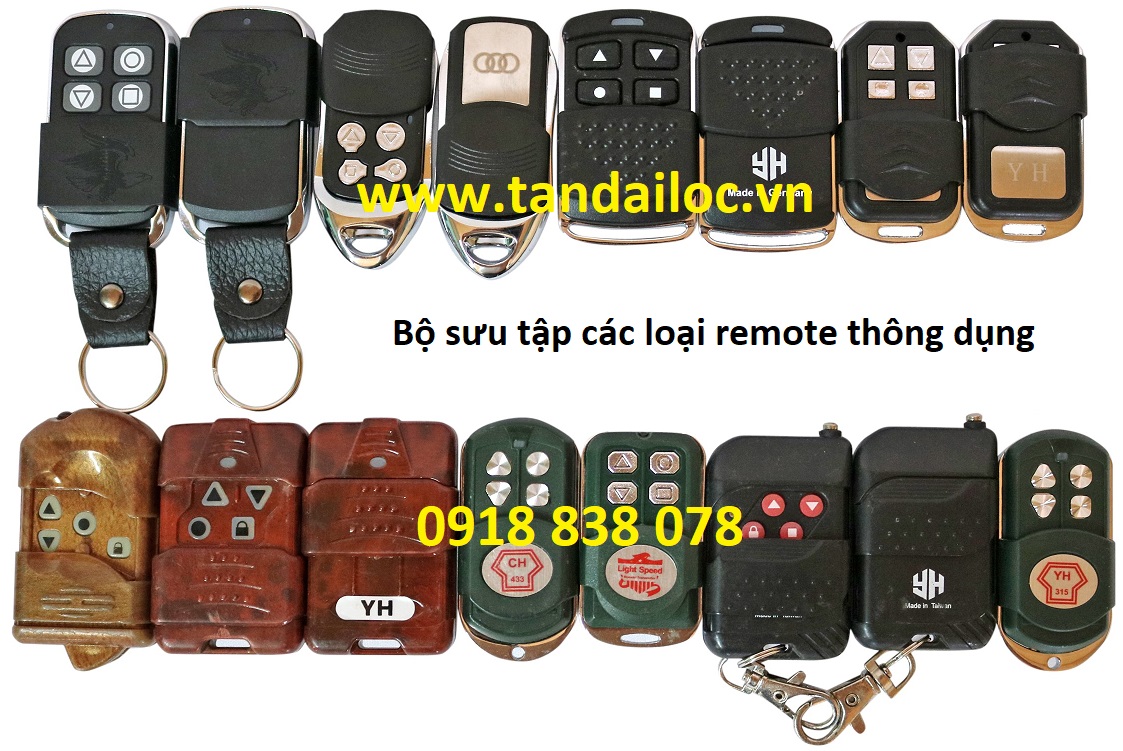 BỘ SƯU TẬP CHÌA REMOTE CỬA CUỐN